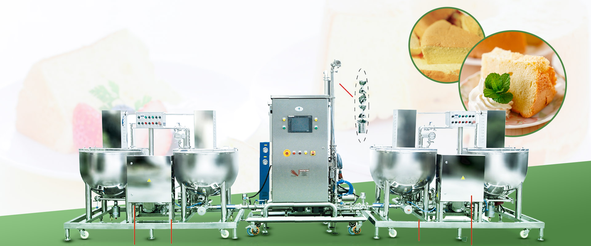 chiffon cake batter automatic production line