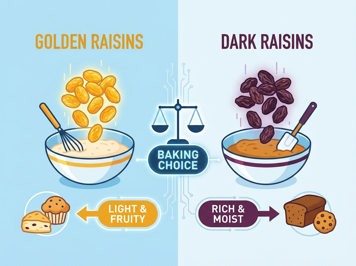 Golden Raisins vs Dark Raisins