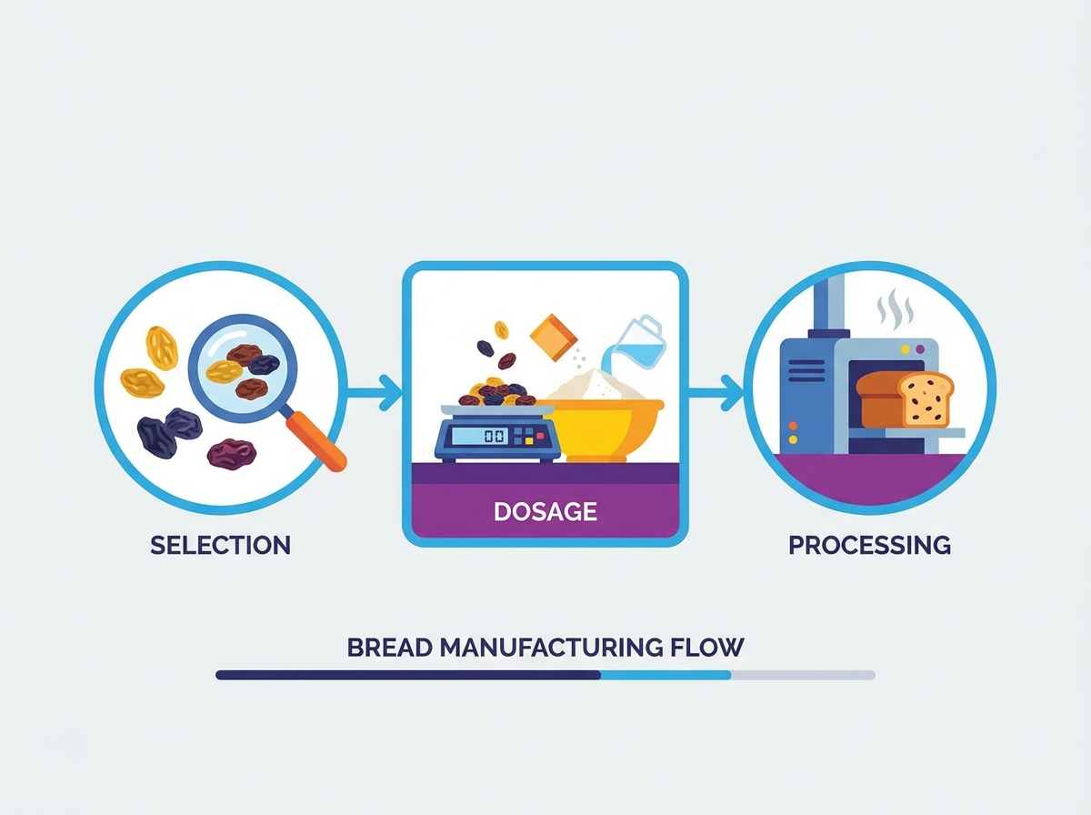 Raisins for bread conditioning process